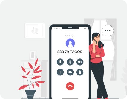 Customers trying to reach a TACOS business having a toll-free number